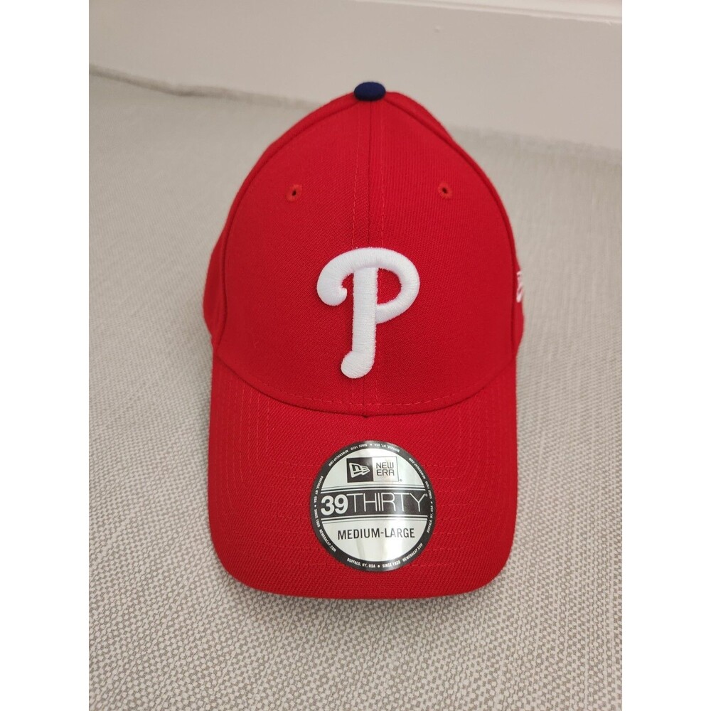 New Era Philadelphia Phillies M/L Red Baseball Cap 39Thirty Flex Fit MLB